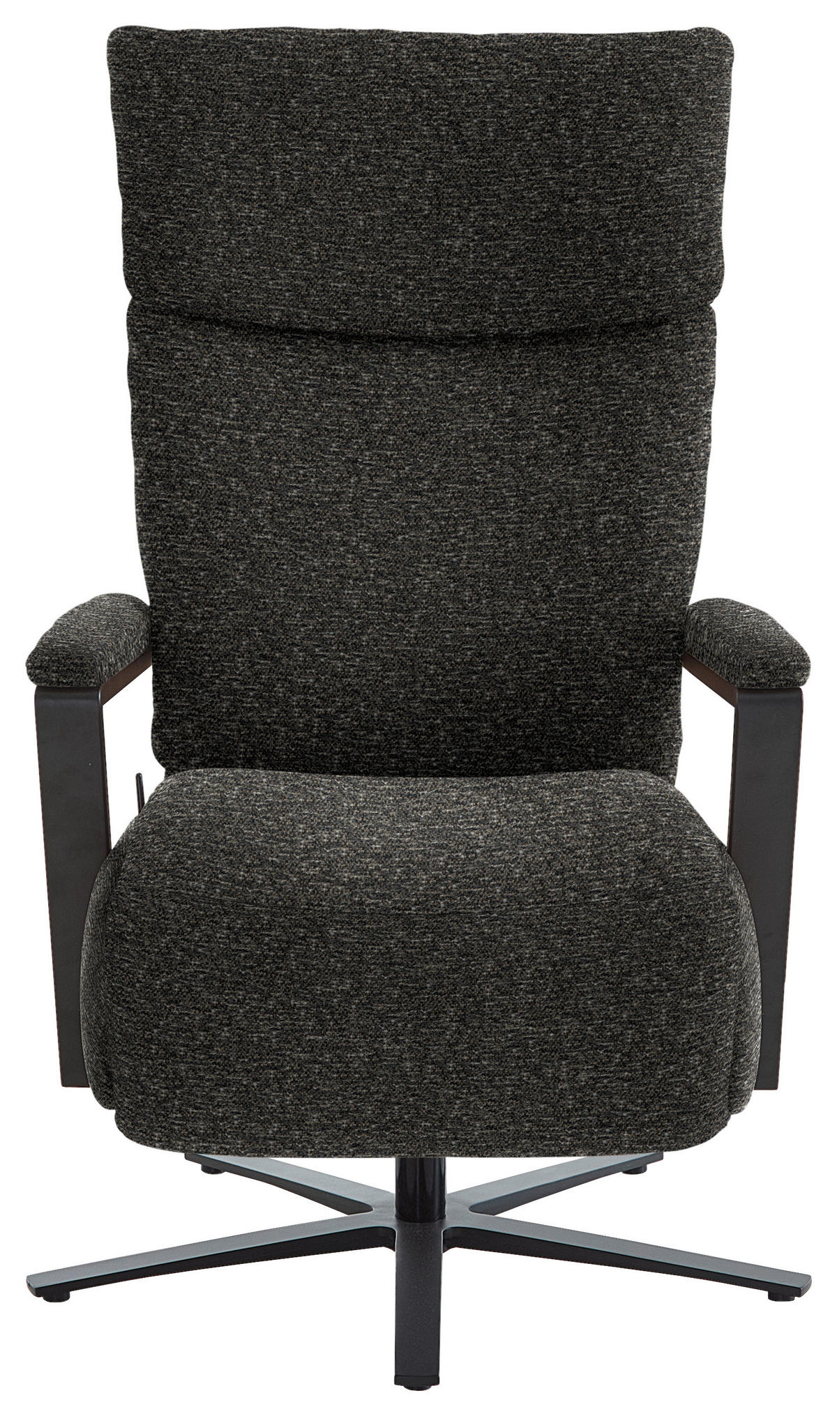 RELAXSESSEL in Textil Schwarzbraun  - Schwarzbraun/Schwarz, Design, Textil/Metall (68/117/85cm) - Cantus