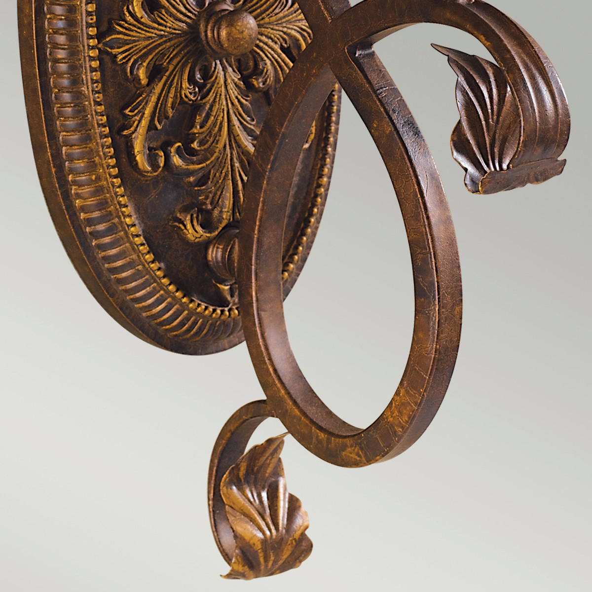 WANDLEUCHTE - Rotbraun, Konventionell, Glas/Metall (15,2/22,9/45,7cm) - Elstead Lighting