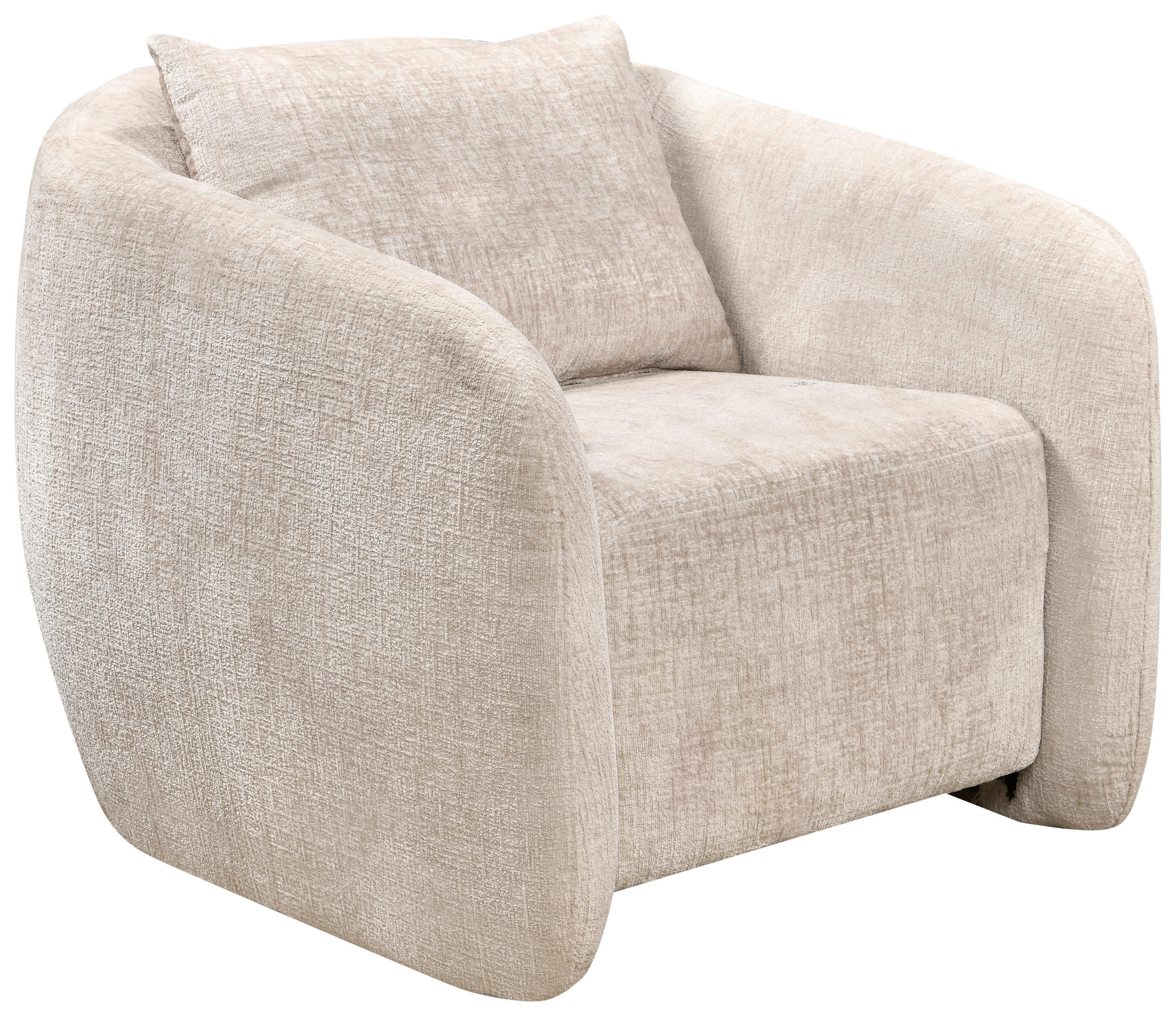 SESSEL Struktur Beige    - Beige/Schwarz, Design, Kunststoff/Textil (87/75/95cm) - Ambia Home