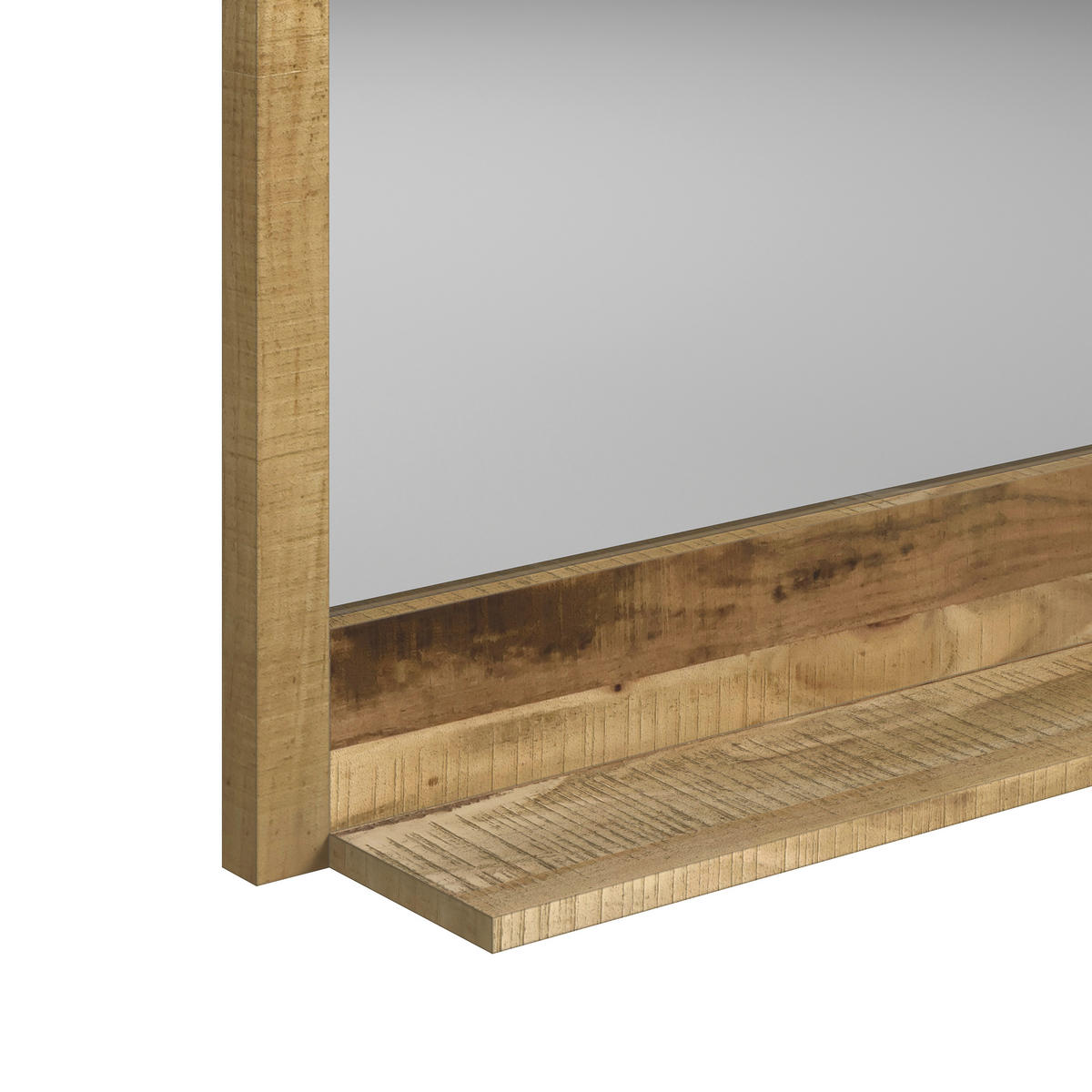 BADEZIMMERSPIEGEL 116/80/16 cm  - Naturfarben, Natur, Glas/Holz (116/80/16cm) - Livetastic