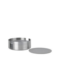 UNTERSETZERSET Metall, Kunststoff Hellgrau  - Hellgrau, Design, Kunststoff/Metall (11,2/4,0/11,2cm) - Blomus