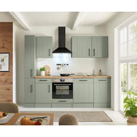 KÜCHENLEERBLOCK 250 cm   in Wildeiche, Schilfgrün  - Schilfgrün/Wildeiche, Trend, Holzwerkstoff/Metall (250cm) - Respekta