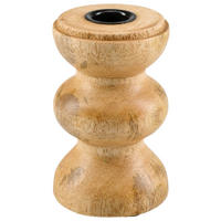 LJUSSTAKE  - brun, Trend, trä (7,50/7,50/12,00cm)