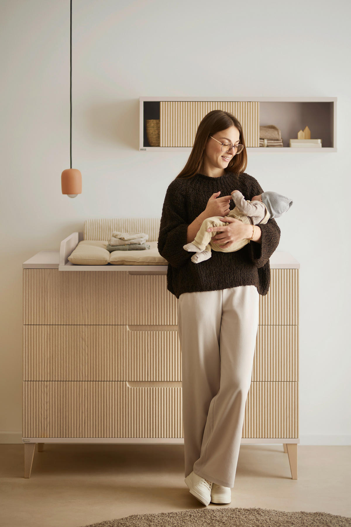 NASTAVAK ZA PREVIJANJE  Jonte  - bež, Basics, drvni materijal (124/13/79cm) - Paidi