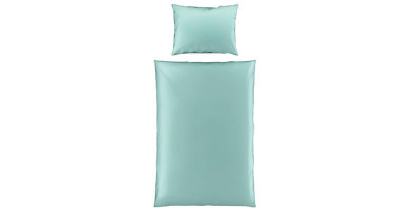 BETTWÄSCHE TANJA Satin 140/200 cm - Salbeigrün, Basics, Textil (140/200cm) - Novel