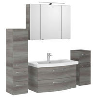 BADEZIMMER 5-teilig  in 158 cm  - Chromfarben/Graphitfarben, KONVENTIONELL, Glas/Keramik (158cm) - Pelipal