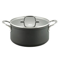 HRNEC, hliník, 24 cm  - černá/průhledné, Basics, kov/sklo (24cm) - ELO