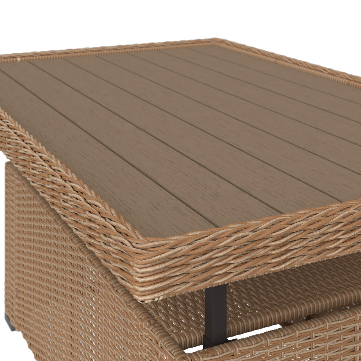LOUNGEGARNITUR Carbonstahl  - Sandfarben, MODERN, Kunststoff/Metall (137/88/48/66.5cm) - Ambia Garden