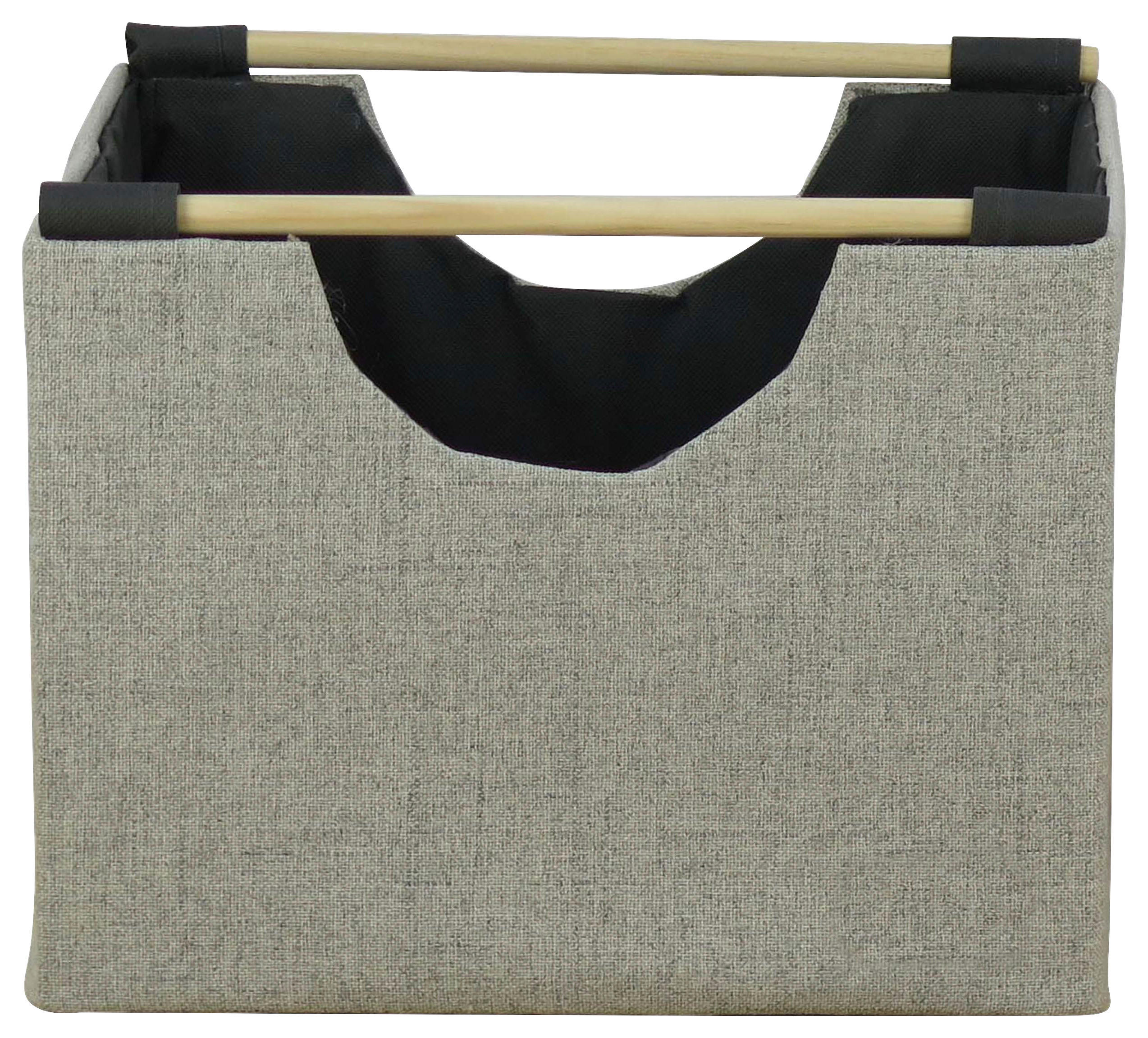 CUTIE PENTRU ETAJERĂ 27/27/22 cm   - gri deschis/gri, Basics, lemn/textil (27/27/22cm) - Landscape