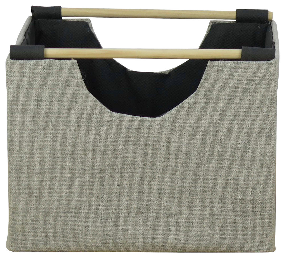KOŠARA ZA SHRANJEVANJE   27/27/22 cm     - siva/svetlo siva, Basics, tekstil/les (27/27/22cm) - Landscape