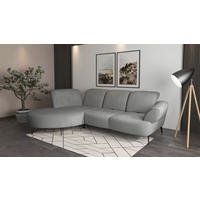 ECKSOFA in Flachgewebe Grau  - Schwarz/Grau, Modern, Textil/Metall (208/313cm) - Sit & More