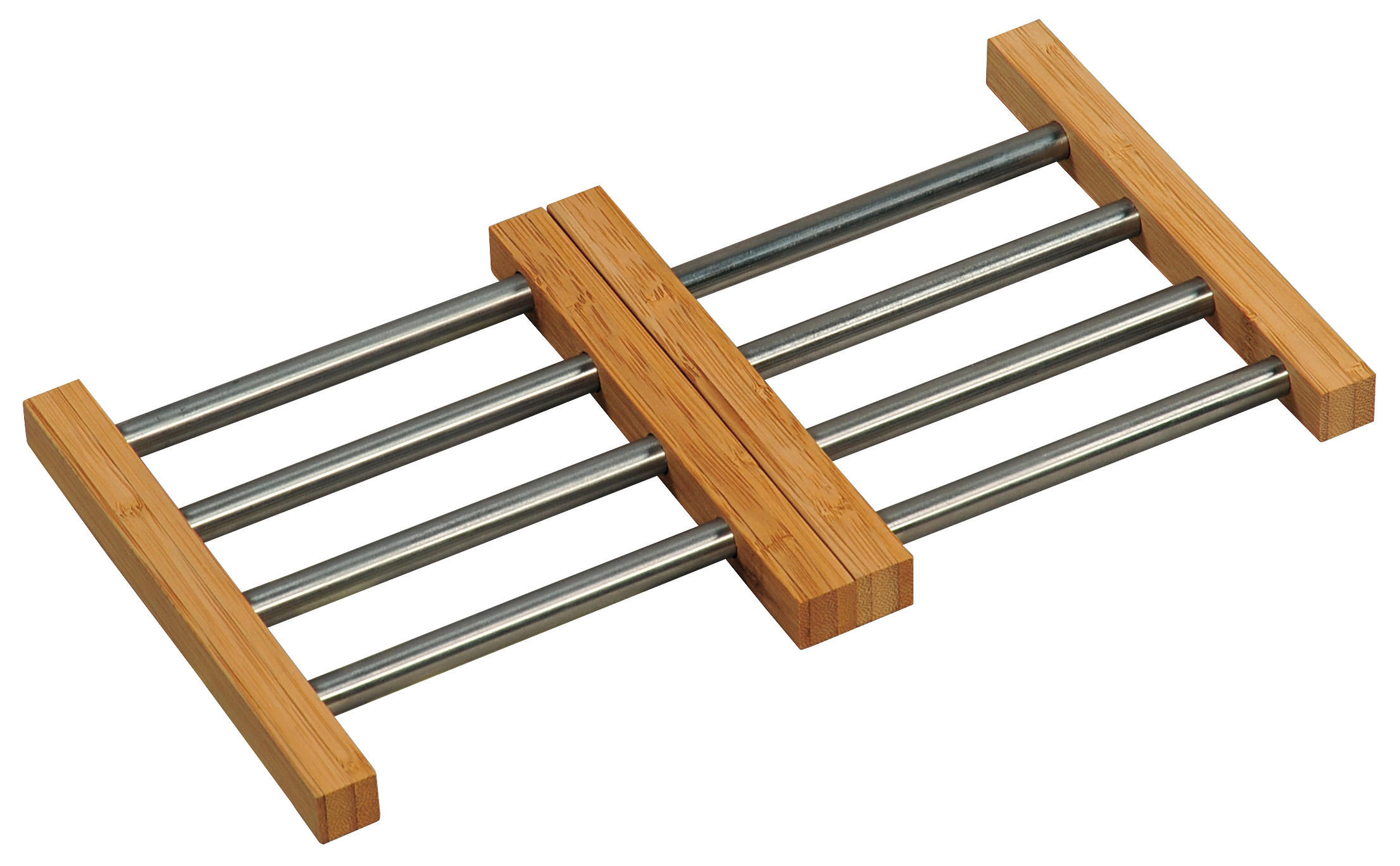 PODMETAČ ZA LONAC - prirodne boje, Basics, drvo/metal (36,5/20/2cm) - Kesper