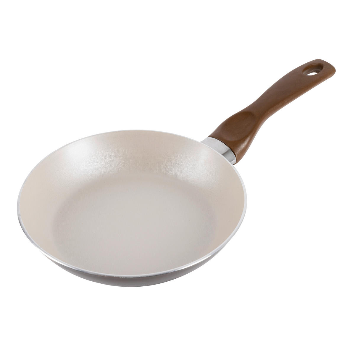 PFANNENSET Aluminium 3-teilig  - Braun/Weiß, Basics, Kunststoff/Metall (47/26/15cm)