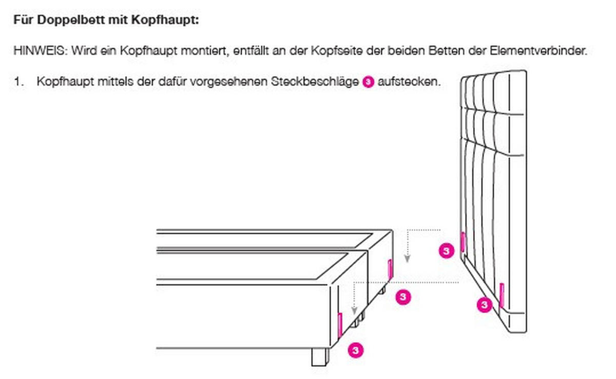 BOXSPRINGBETT in Webstoff Grau  - Schwarz/Grau, Design, Holz/Textil (180/200cm) - Joka