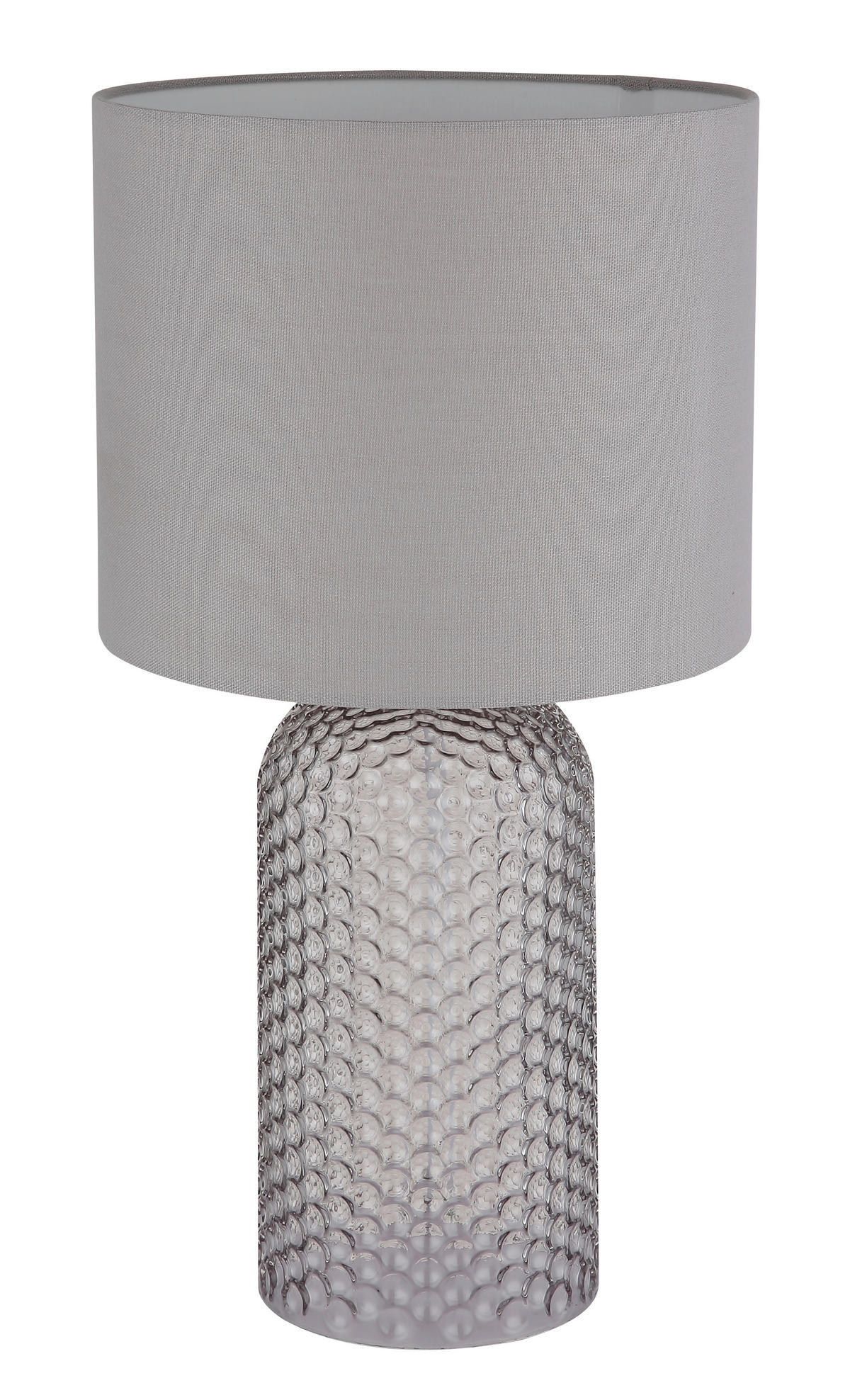 TISCHLEUCHTE 26,5/50 cm   - Weiß/Grau, Basics, Glas/Kunststoff (26,5/50cm) - Globo