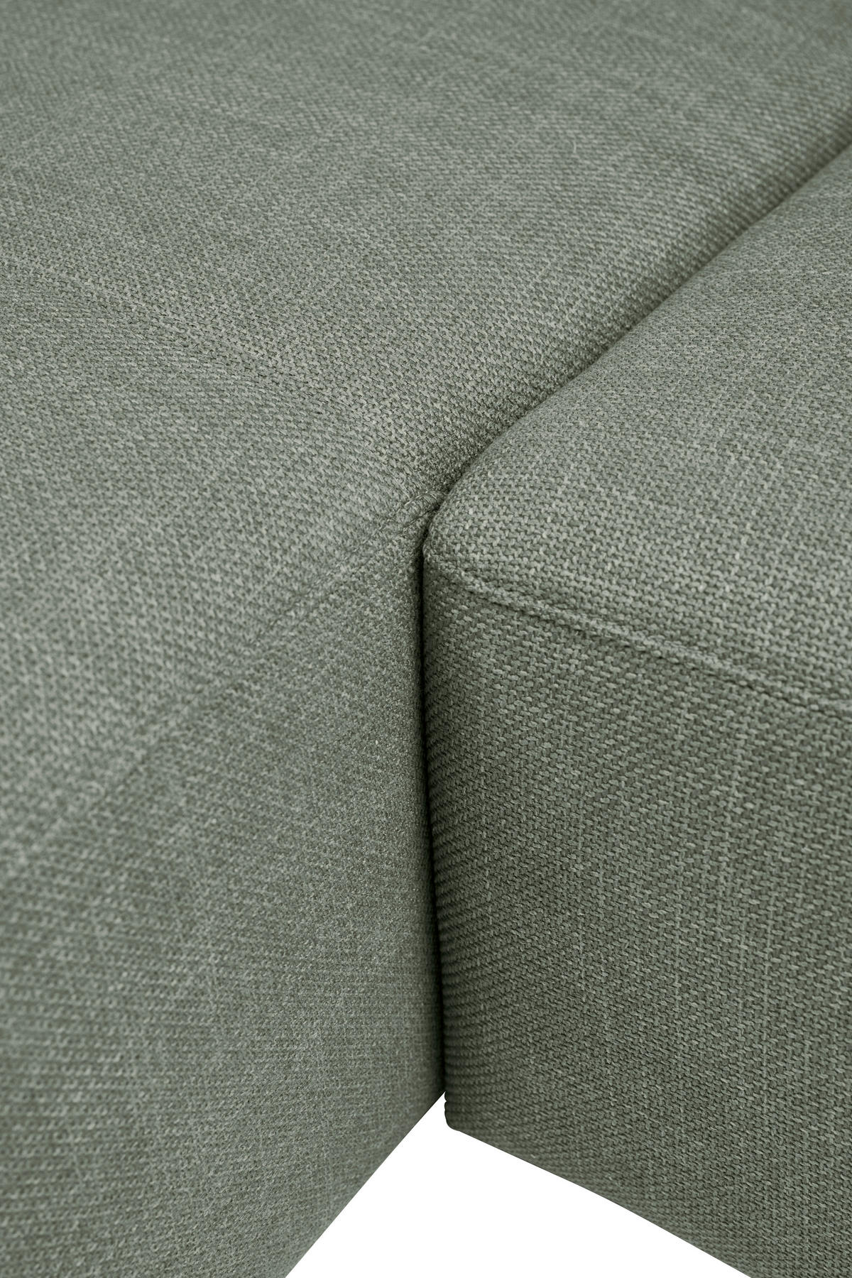 ECKSOFA inkl. Funktion Heaven Dunkelgrün Flachgewebe  - Chromfarben/Dunkelgrün, KONVENTIONELL, Textil/Metall (162/242cm) - Tom Tailor