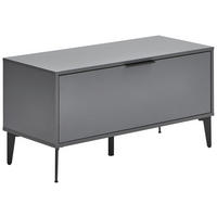 GARDEROBENBANK  in 92/48/40 cm  - Anthrazit/Schwarz, MODERN, Holzwerkstoff/Metall (92/48/40cm) - Hom`in