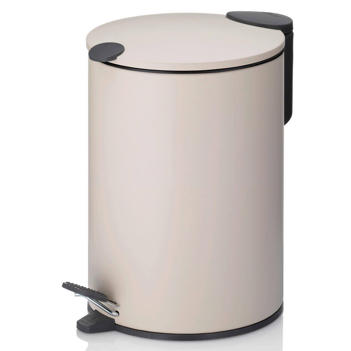 KOSMETIKEIMER 3 l  Metall  - Beige/Schwarz, Basics, Kunststoff/Metall (23/17cm) - Kela