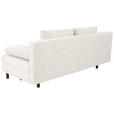 SCHLAFSOFA Lia in Webstoff Creme  - Creme/Schwarz, Design, Textil/Metall (197/84/92,5cm) - Hom`in