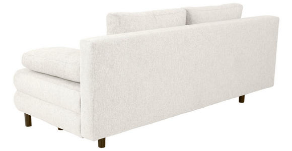 SCHLAFSOFA Lia in Webstoff Creme  - Creme/Schwarz, Design, Textil/Metall (197/84/92,5cm) - Hom`in