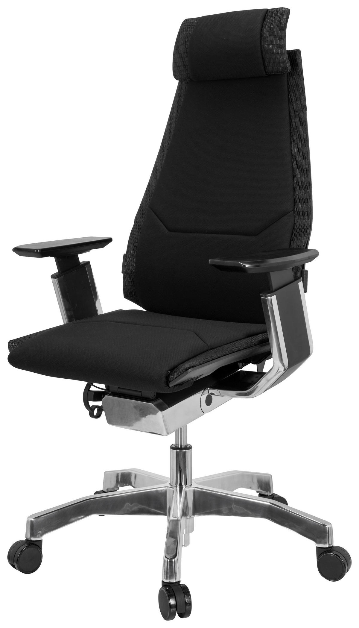 SNURRSTOL  i flatväv svart  - silver/svart, Basics, metall/textil (57/119/46cm) - MID.YOU