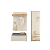 GARDEROBE 4-teilig  in 170/200/40 cm  - Eiche Wotan/Weiß, Design, Holzwerkstoff/Textil (170/200/40cm) - Modante