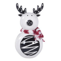 Ren Decorativ Xmassale - alb/negru, Lifestyle, ceramică/textil (8,3/15,7/7,8cm) - X-Mas