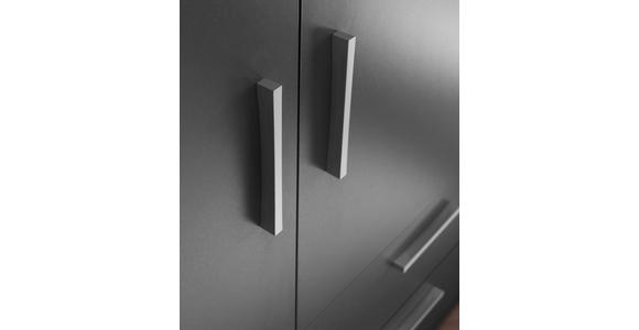 HIGHBOARD , 120/140/38 cm, 2 Schublade(n)  - Alufarben/Graphitfarben, KONVENTIONELL, Holzwerkstoff/Kunststoff (120/140/38cm) - Carryhome
