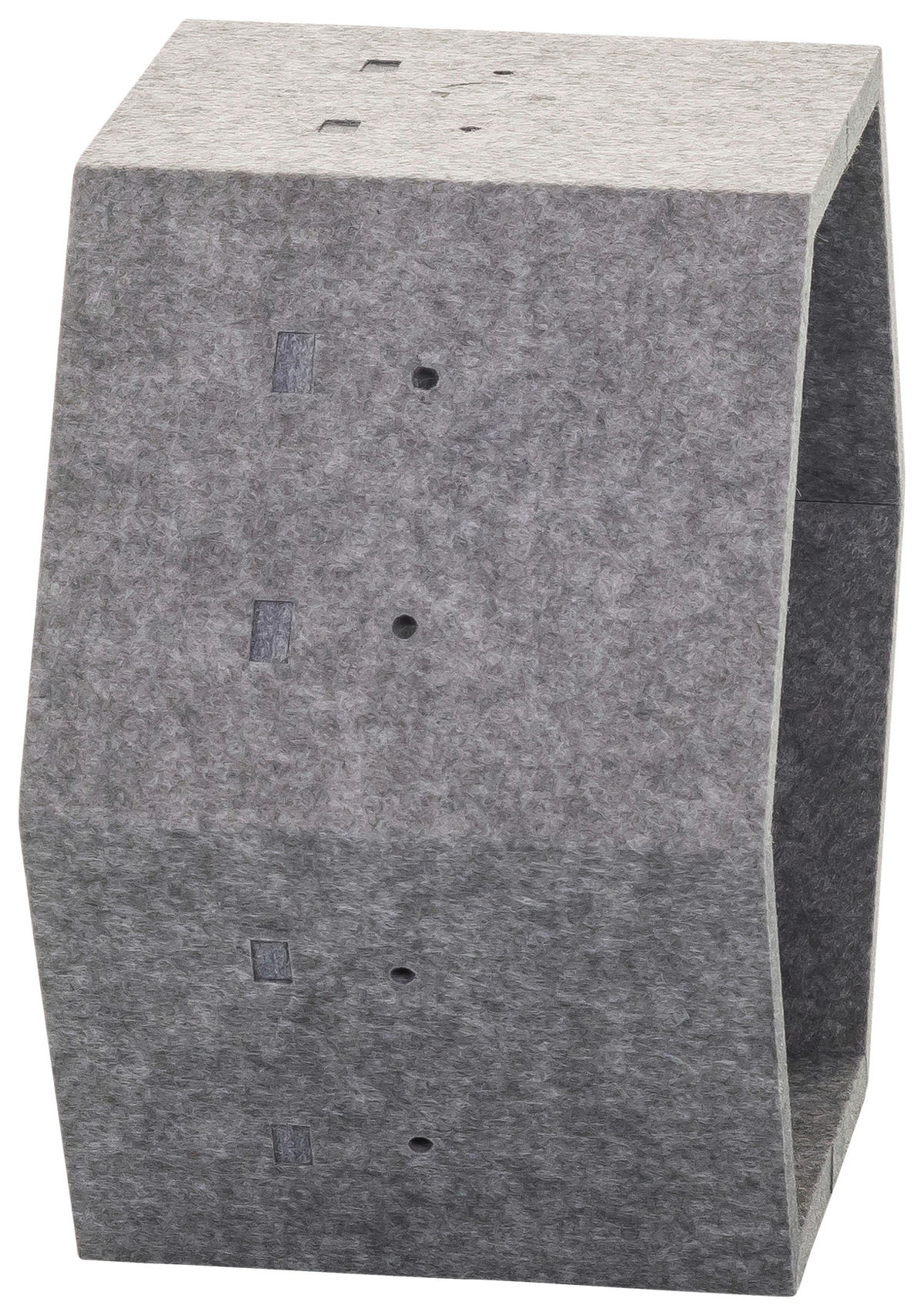 TRENNWAND Textil Grau  - Grau, MODERN, Textil (31,5/27,5/17,5cm) - MID.YOU