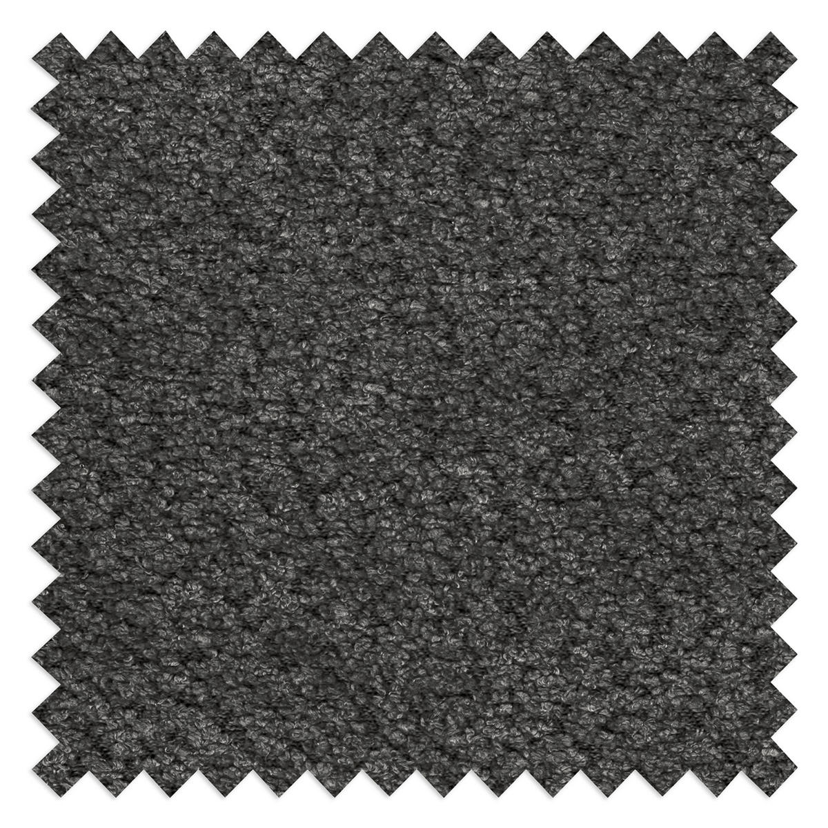BIGSOFA Teddystoff Dunkelgrau  - Dunkelgrau/Schwarz, Design, Kunststoff/Textil (284/94/148cm) - Livetastic