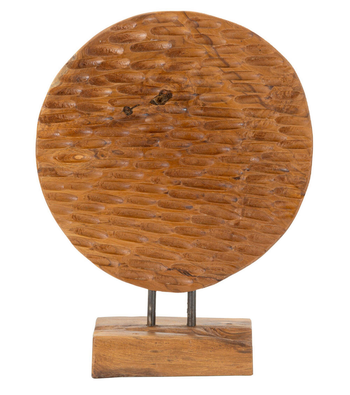 SKULPTUR - Braun, Basics, Holz (30/40/15.5cm)