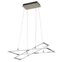 LED-PENDELLEUCHTE 60/30/120 cm  - Silberfarben, Design, Metall (60/30/120cm)