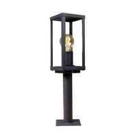 AUßENLEUCHTE Karo   - Klar/Schwarz, Basics, Glas/Metall (50/11/11cm)