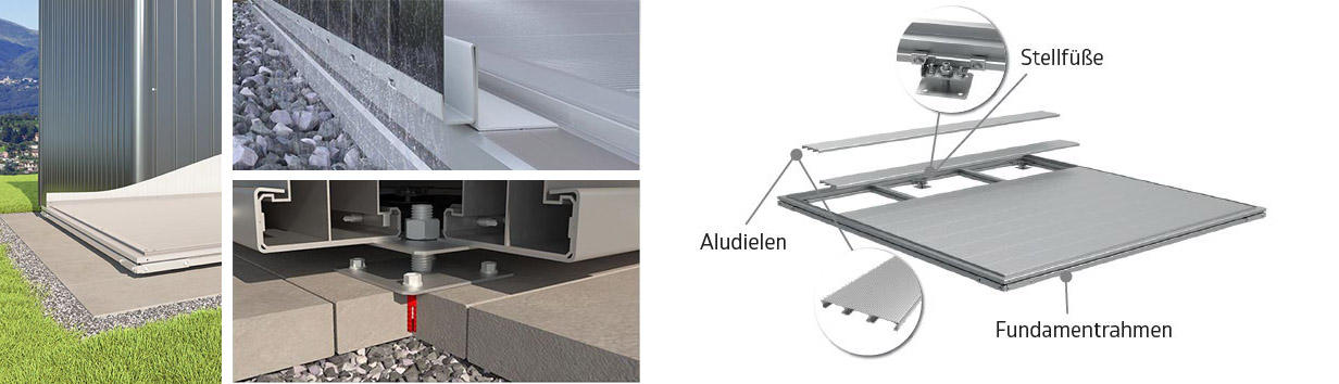 FUNDAMENT  - Silberfarben, Design, Metall (222/18/166cm) - Biohort