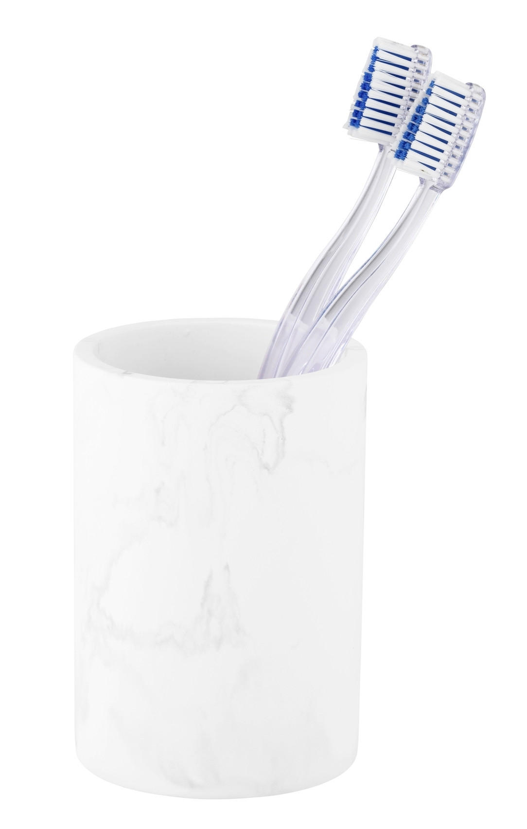 ZAHNPUTZBECHER BALATRO - Weiß, KONVENTIONELL, Naturmaterialien (8/10,5/8cm) - Schöner Wohnen
