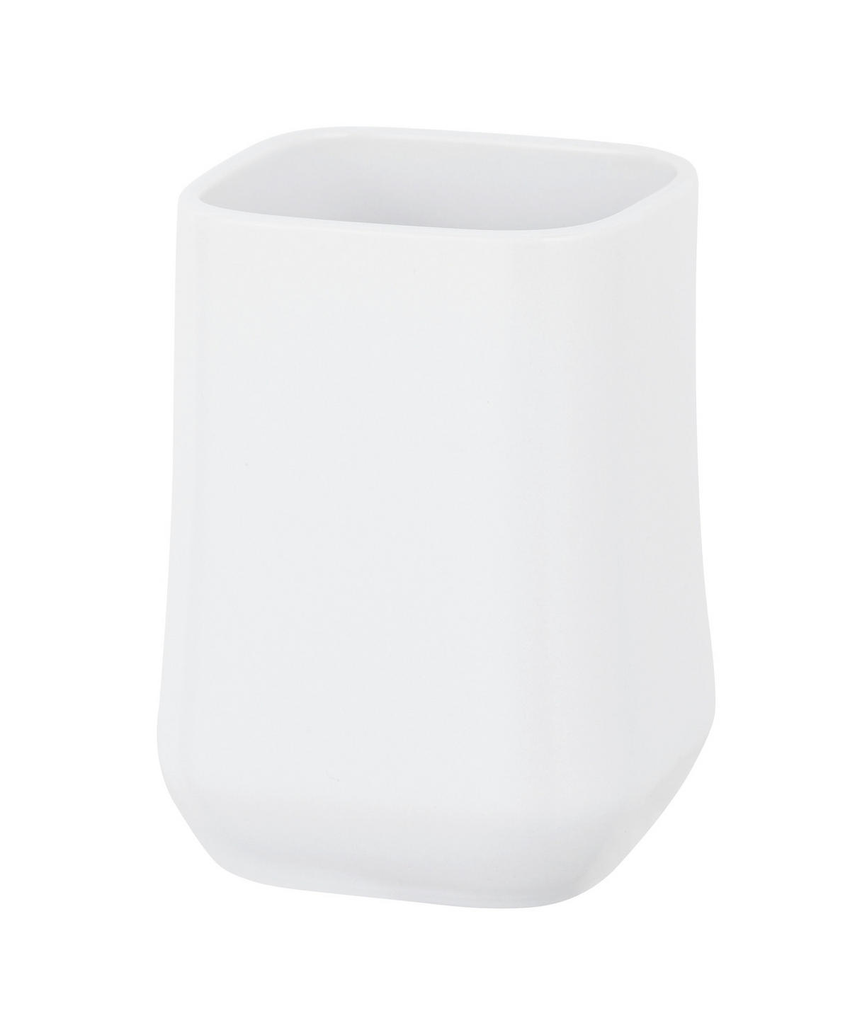 ZAHNPUTZBECHER ADINE  - Weiß, KONVENTIONELL, Keramik (7,5/10,5/7,5cm) - Schöner Wohnen