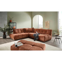 ECKSOFA Chenille Anthrazit  - Anthrazit/Schwarz, Modern, Kunststoff/Textil (250/284cm) - Livetastic