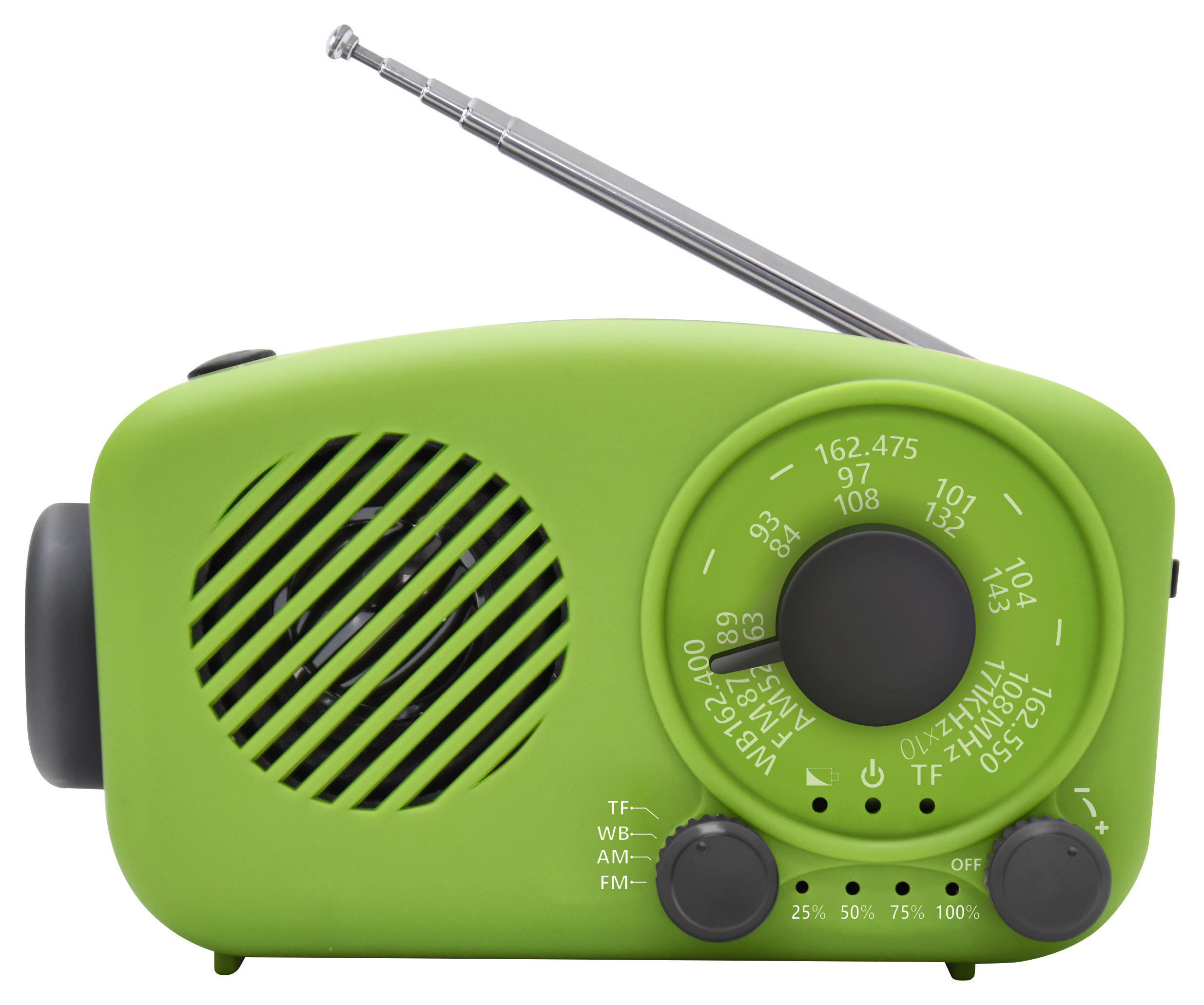 RADIO NABO EMERGENCY ONE - Grün, KONVENTIONELL, Kunststoff/Metall (11,7/6,7/6,6cm) - Nabo