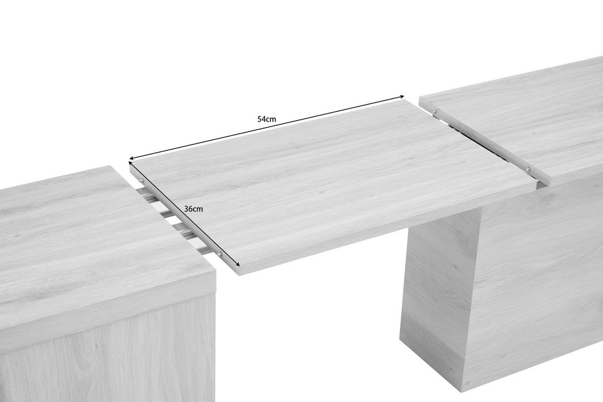 SITZBANK in Holzwerkstoff Eichefarben  - Eichefarben, MODERN, Holzwerkstoff (100/262/36/46cm) - P & B
