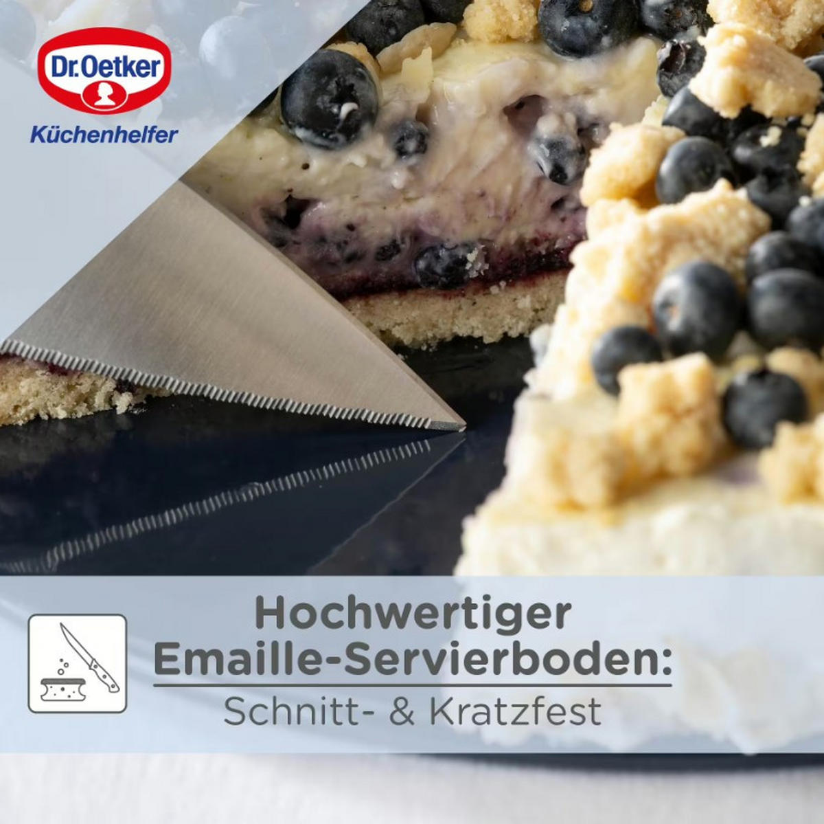 SPRINGFORM  - Blau, Design, Metall (18/8cm) - Dr.Oetker