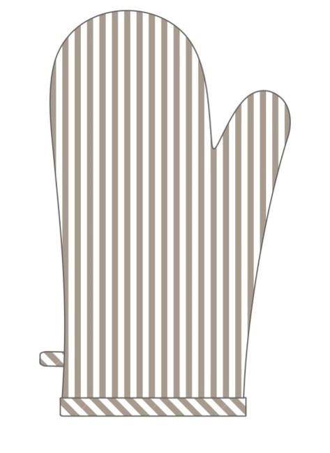 KUHINJSKA RUKAVICA taupe , tekstil  SANSIBAR  - taupe, tekstil (18/32cm) - Esposa