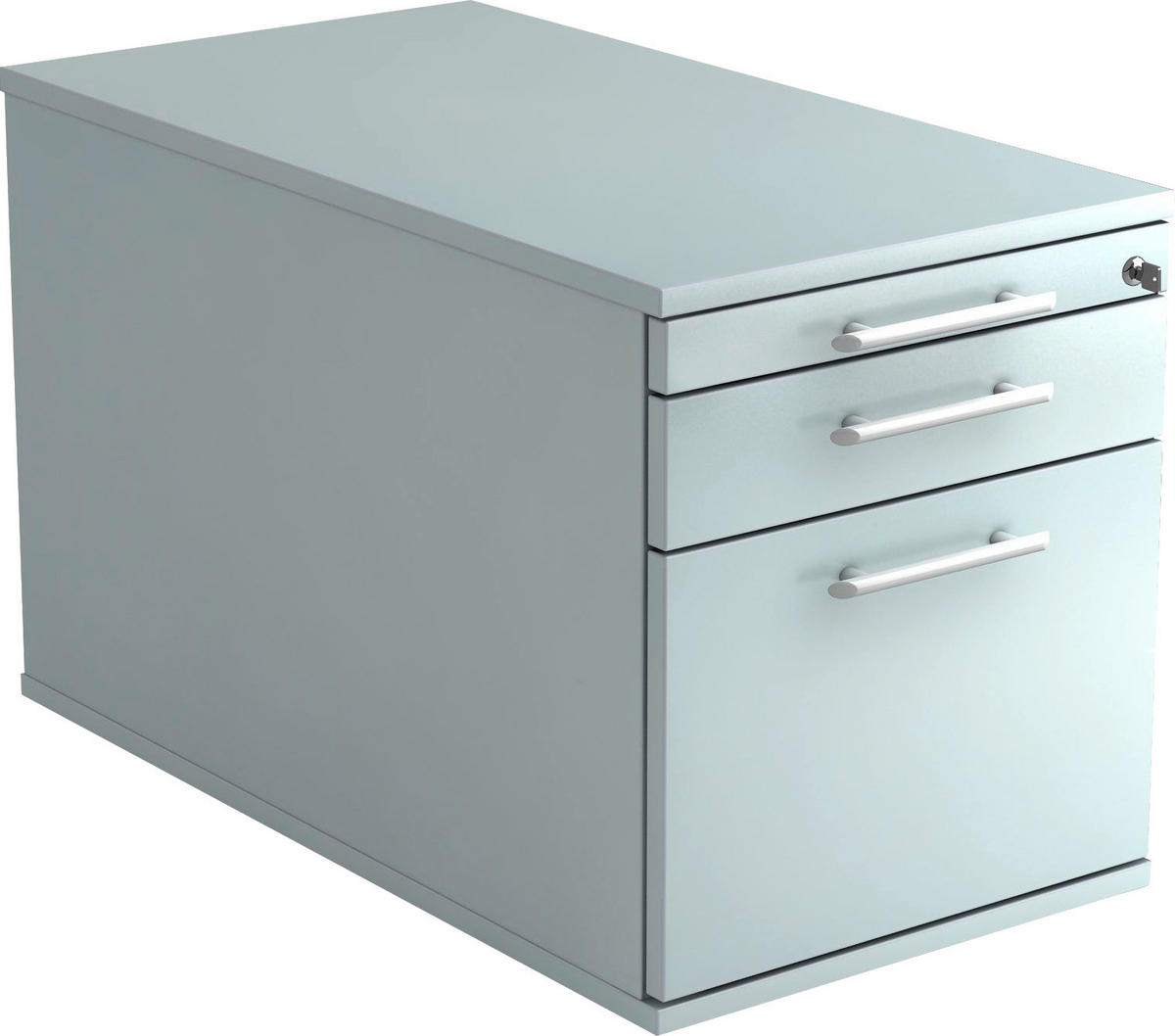 ROLLCONTAINER Grau  - Alufarben/Grau, KONVENTIONELL, Holzwerkstoff/Kunststoff (42,8/51,2/80cm) - Venda