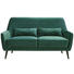 DREISITZER-SOFA in Textil Dunkelgrün - Dunkelgrün/Schwarz, Trend, Holz/Textil (160/86/80cm) - Carryhome DREISITZER-SOFA in Textil Dunkelgrün - Dunkelgrün/Schwarz, Trend, Holz/Textil (160/86/80cm) - Carryhome