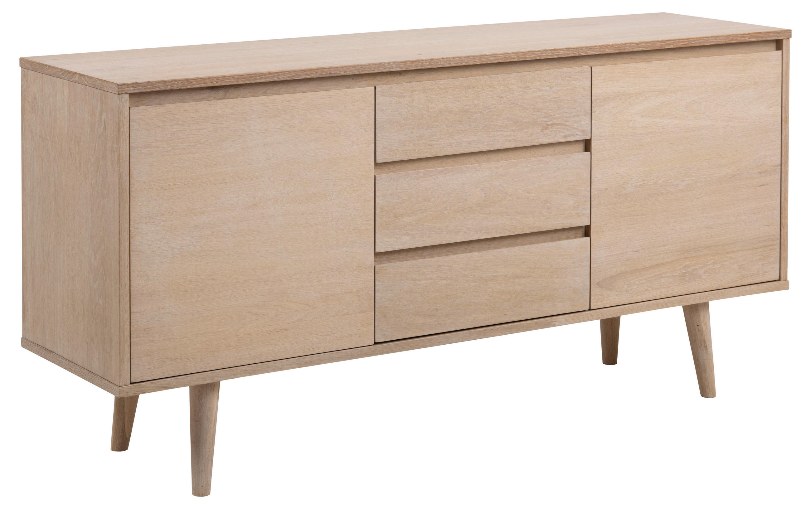 Mid.you Kommode Nagano Natur, Eiche Bianco 150x75x40 cm