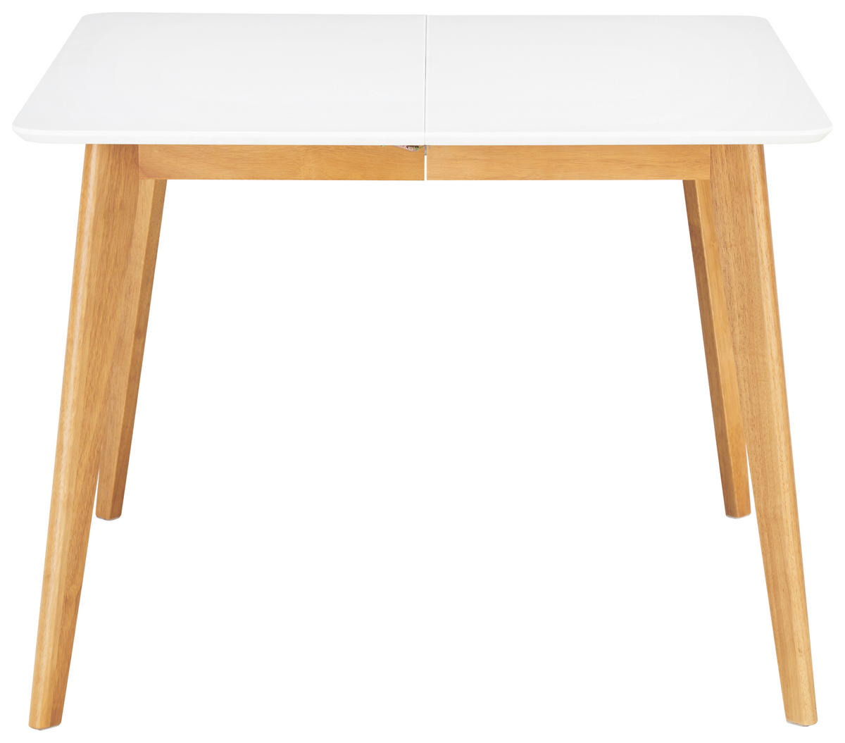 ESSTISCH in Holz  - Weiss/Eichefarben, Design, Holz (100-180/76/100cm) - Livetastic
