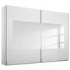 SCHWEBETÜRENSCHRANK in Weiss  - Chromfarben/Weiss, Design, Glas/Holzwerkstoff (271/223/68cm) - Xora