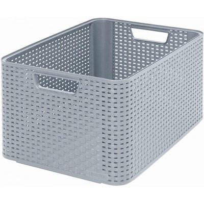 UNIVERZÁLNY KOŠÍK svetlosivá - svetlosivá, Basics, plast (23/43,6/32,6cm)