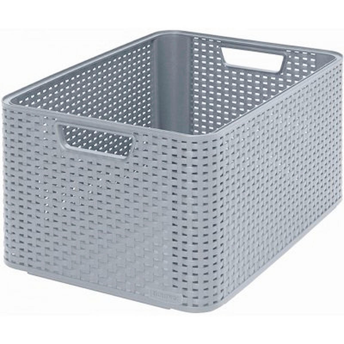 UNIVERZÁLNY KOŠÍK svetlosivá - svetlosivá, Basics, plast (23/43,6/32,6cm)