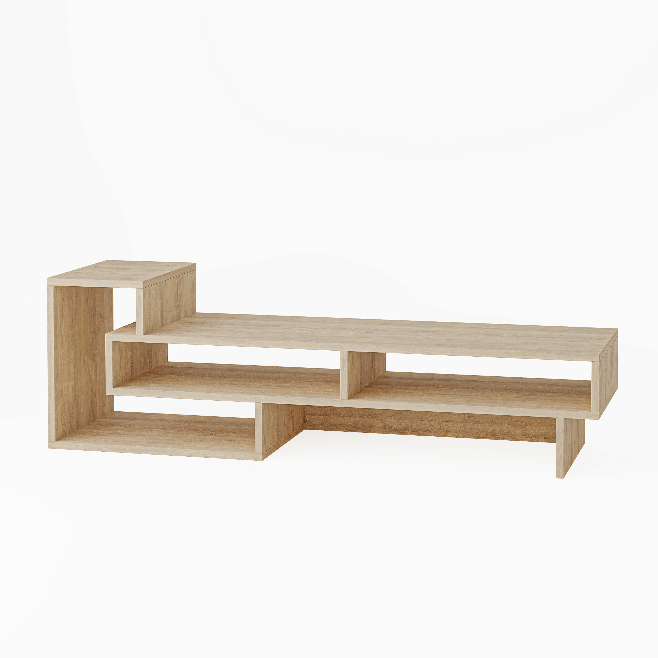 PHONOTISCH - Eichefarben, Design, Holzwerkstoff (42/136.5/40cm) - Livetastic
