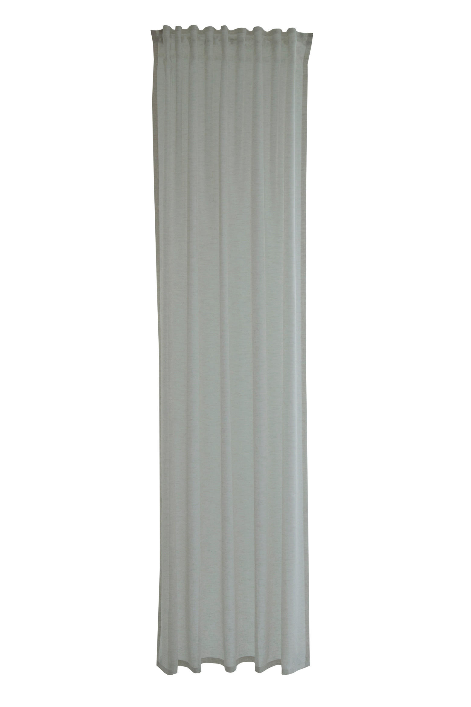 FERTIGVORHANG  transparent  140/245 cm   - Perlmutt, KONVENTIONELL, Textil (140/245cm)